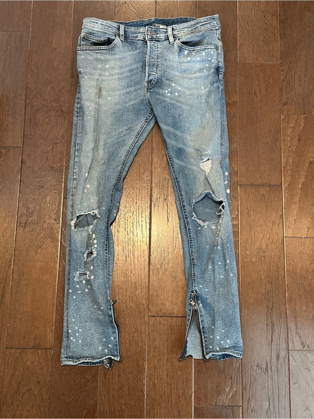 H&M Divided Men’s Distressed Skinny Jeans Size 32